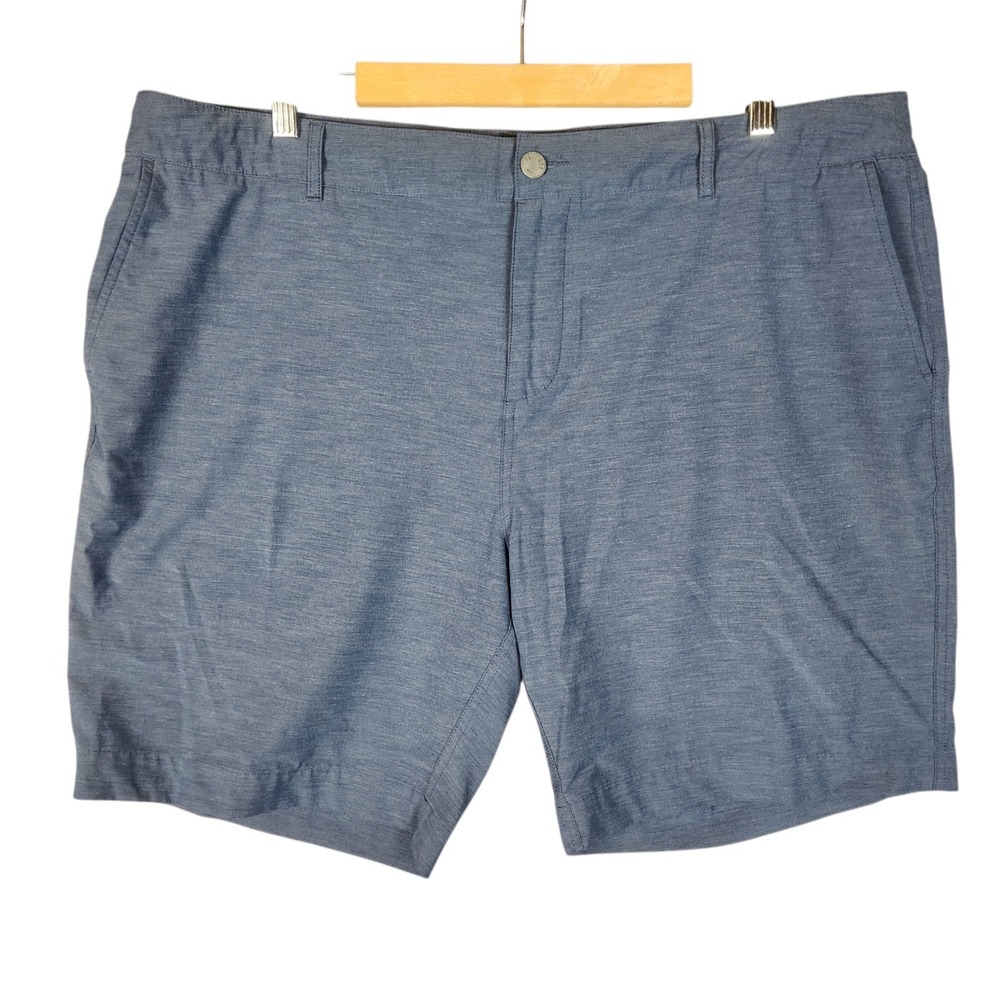 Faherty Men's All Day Shorts Size 42 Heather Blue Hybrid Chino